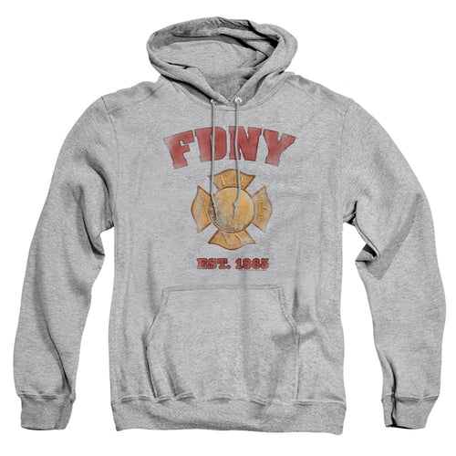 New York City Fdny Vintage Badge Pullover Hoodie