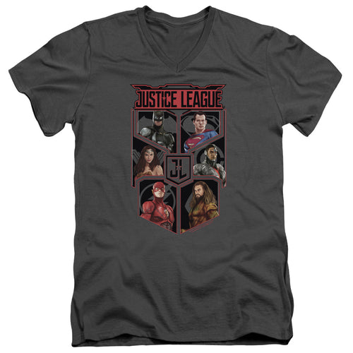 Justice League League Of Six V-Neck T-Shirt