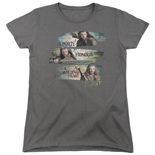 The Hobbit Loyalty and Honour Womens T-Shirt