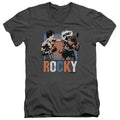 Rocky Pow Charcoal V-Neck T-Shirt