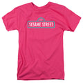 Sesame Street Pink Logo Hot Pink T-Shirt