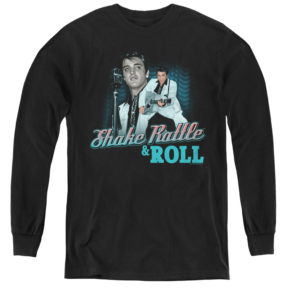 Elvis Presley Shake Rattle & Roll Youth Long Sleeve T-Shirt