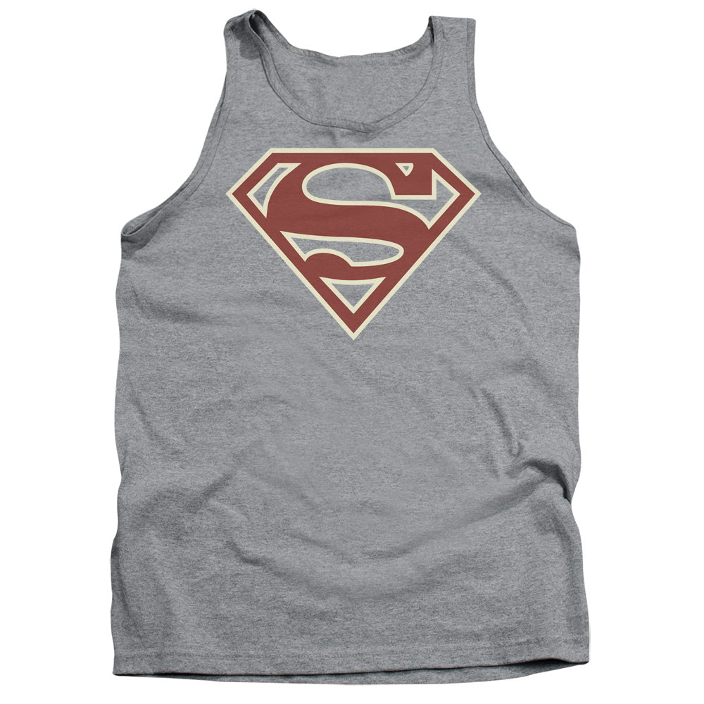 Superman Crimson & Cream Shield Tank Top