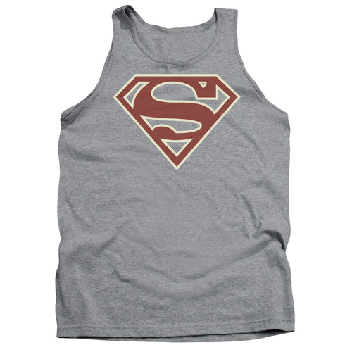 Superman Crimson & Cream Shield Tank Top