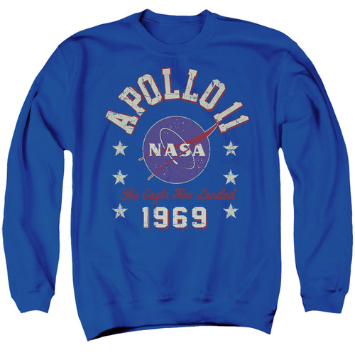 NASA The Eagle Has Landed Royal Crewneck Sweatshirt