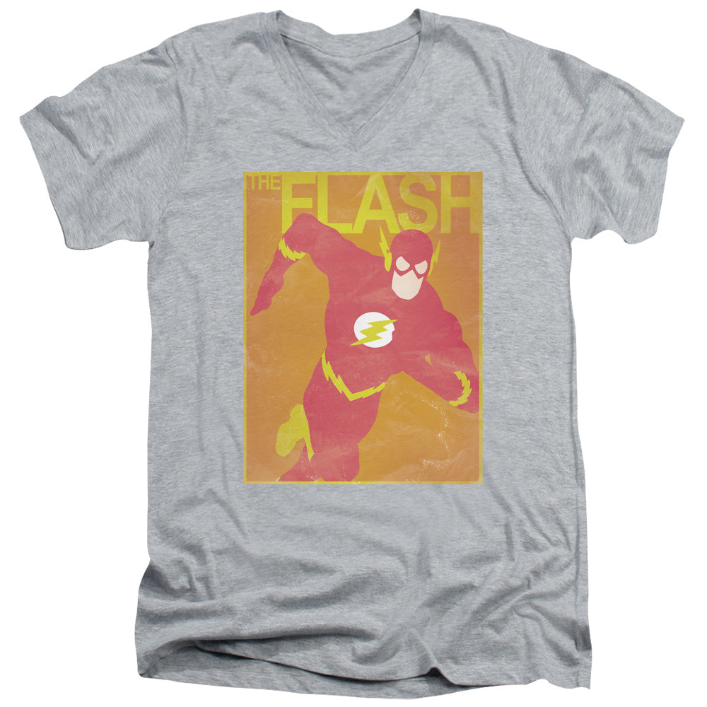 Justice League Simple Flash Poster V-Neck T-Shirt