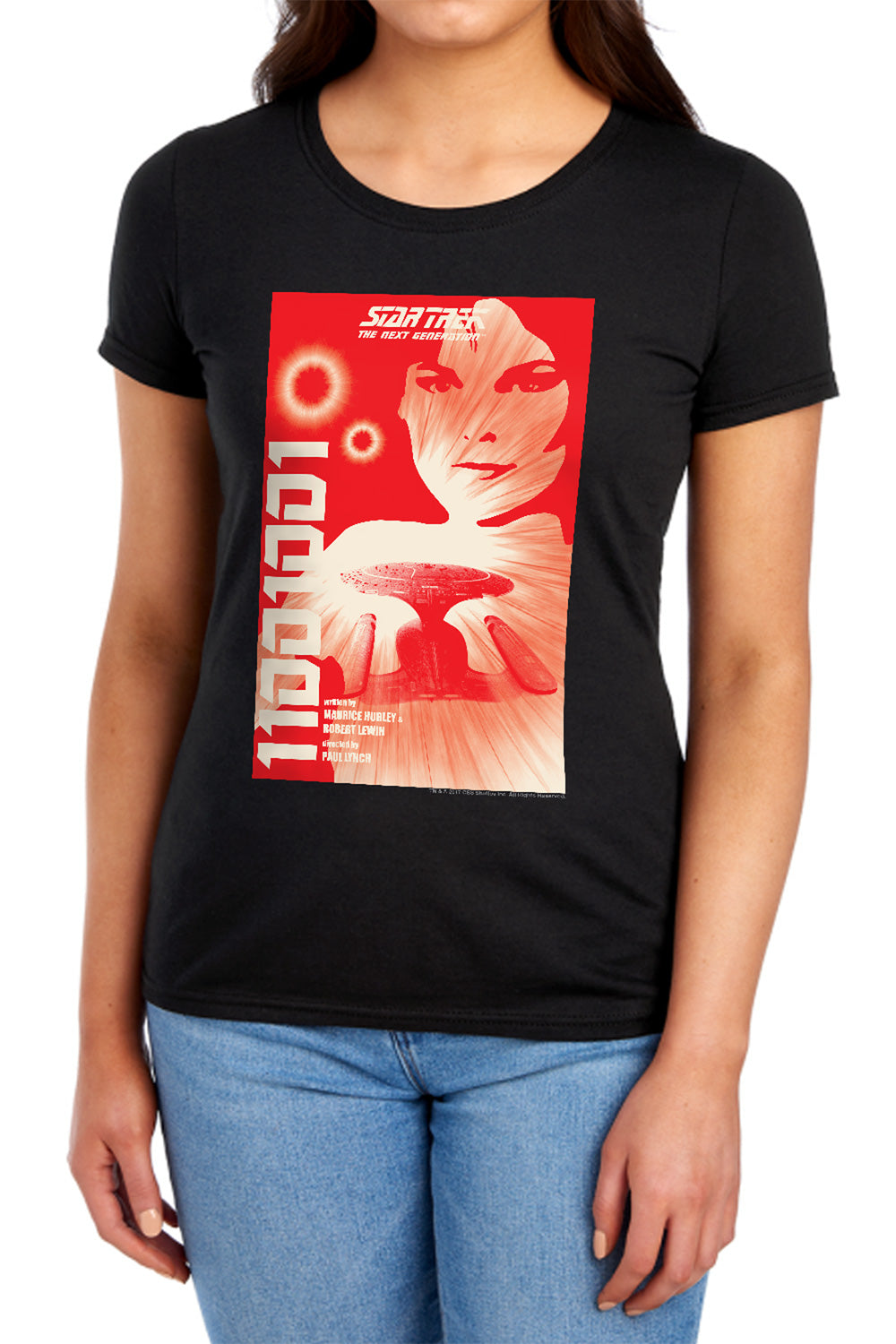 Star Trek 11001001 Black Womens T-Shirt