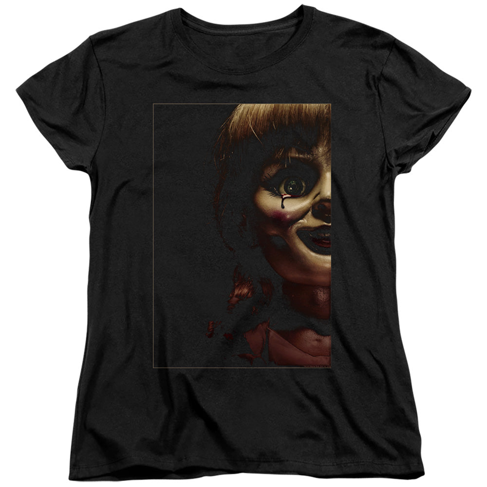 Annabelle Doll Tear Womens T-Shirt