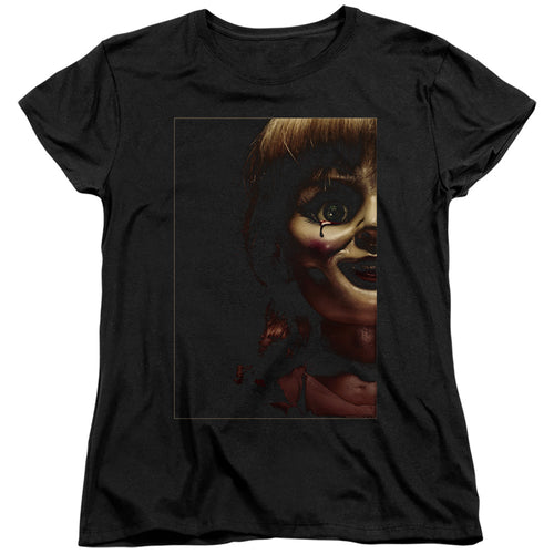 Annabelle Doll Tear Womens T-Shirt