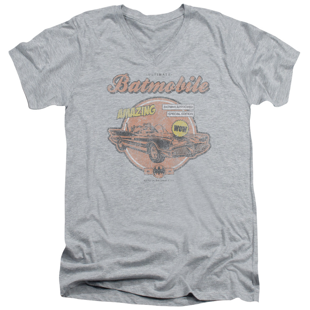 Batman Amazing Batmobile V-Neck T-Shirt