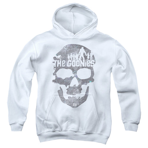The Goonies Skull Silhouettes White Youth Hoodie