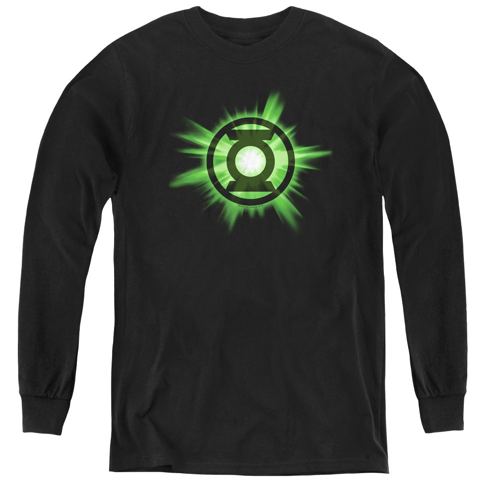 Green Lantern Green Glow Youth Long Sleeve T-Shirt