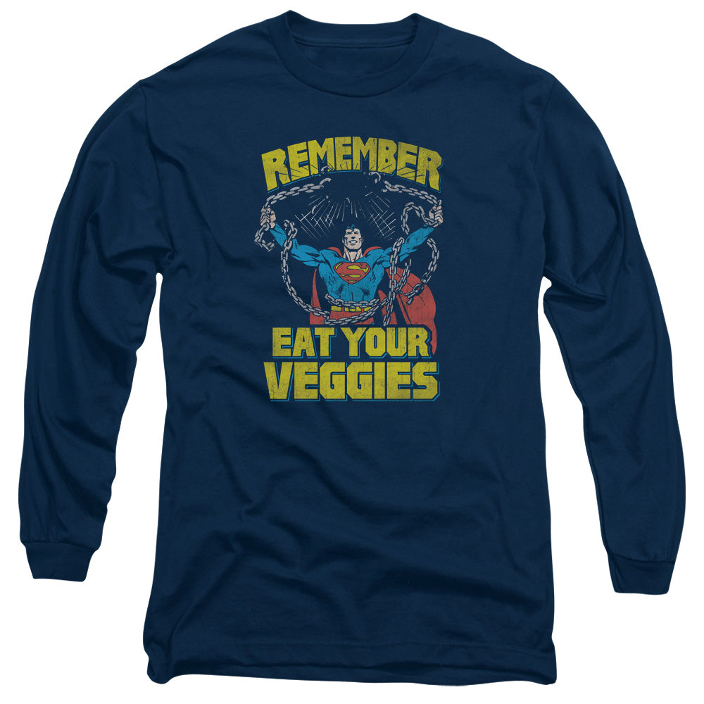 Superman Veggie Power Long Sleeve T-Shirt