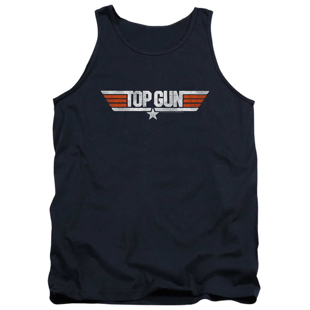 Top Gun Distressed Logo Tank Top