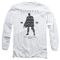Superman Paisley Sihouette Long Sleeve T-Shirt