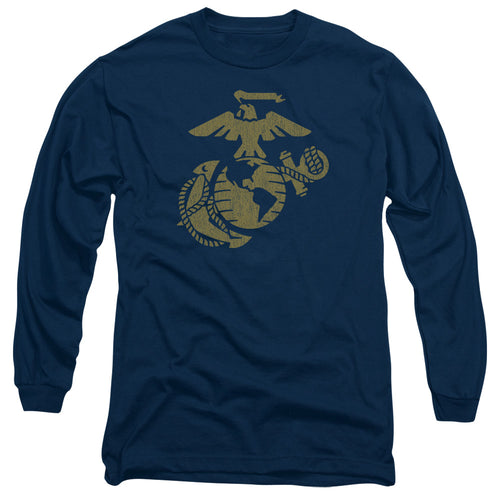U.S. Marine Corps Gold Emblem Long Sleeve T-Shirt