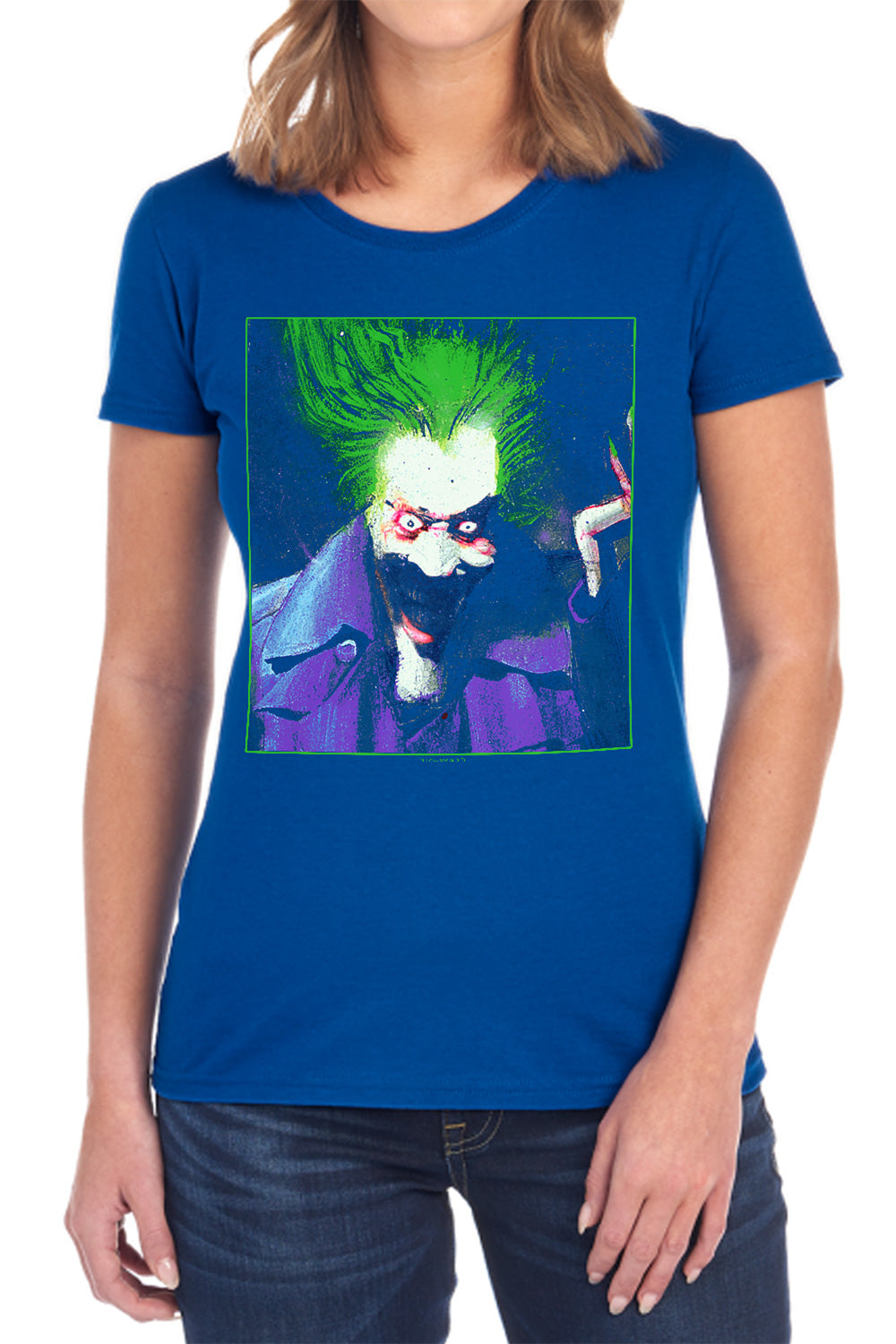 Batman Arkham Asylum Joker Womens T-Shirt