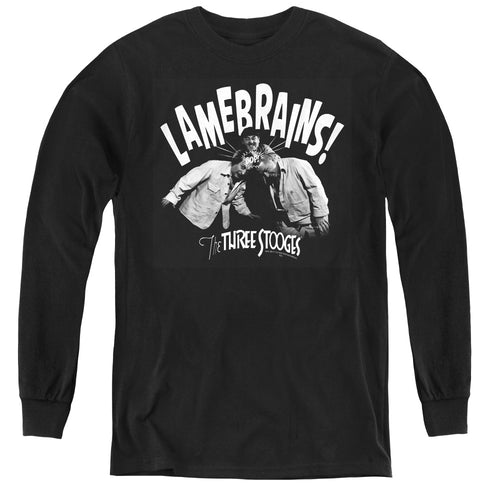 The Three Stooges Lamebrains Youth Long Sleeve T-Shirt