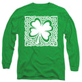 St Patrick's Day Celtic Shamrock White Long Sleeve T-Shirt