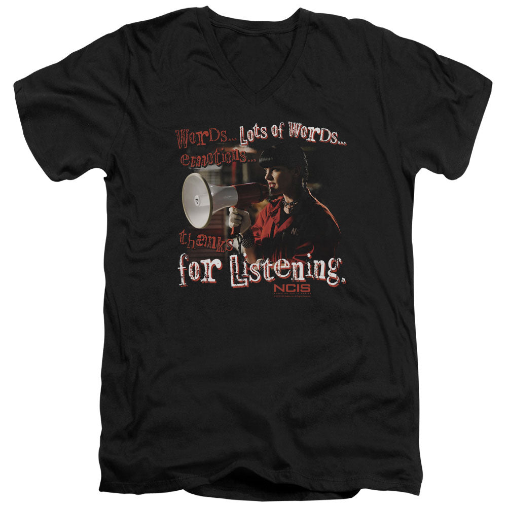 NCIS Thanks for Listening V-Neck T-Shirt