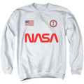 NASA Worm Logo and Flag Crewneck Sweatshirt