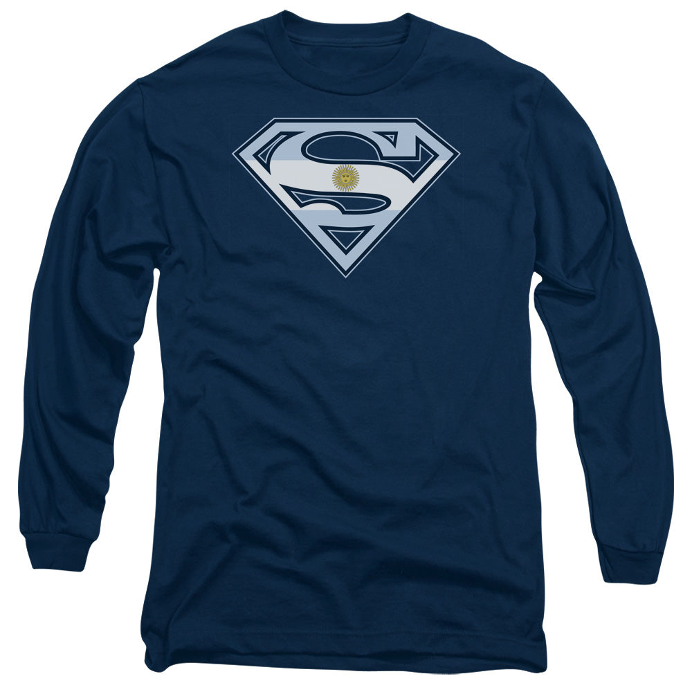 Superman Argentinian Shield Long Sleeve T-Shirt