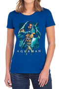 Aquaman Trident Womens T-Shirt