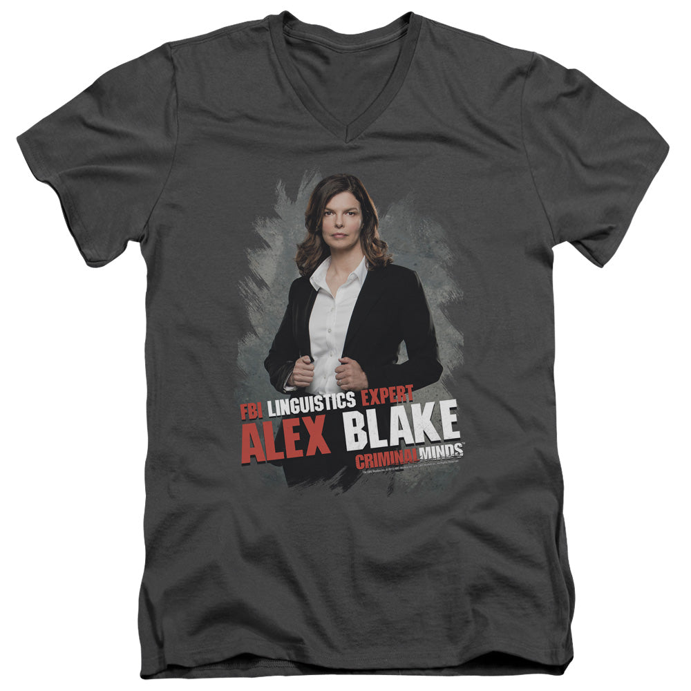 Criminal Minds Alex Blake V-Neck T-Shirt