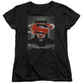 Batman v Superman Batman Poster Womens T-Shirt