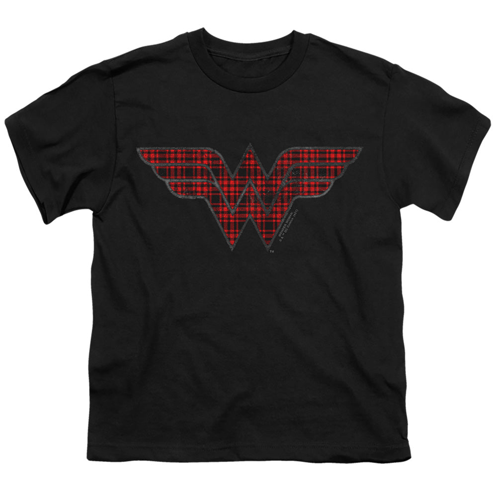 Wonder Woman Plaid Logo Youth/Toddler T-Shirt