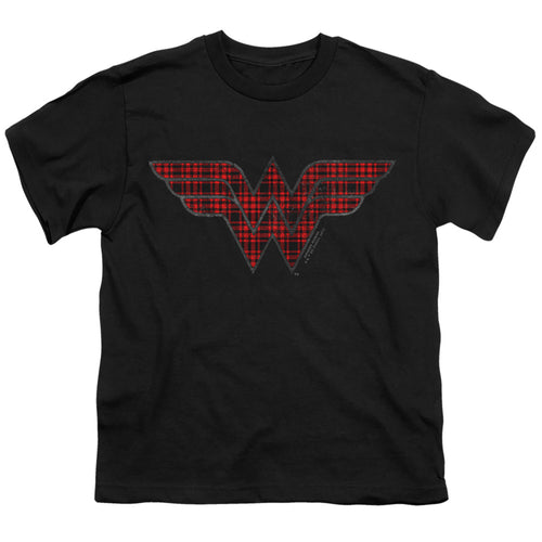 Wonder Woman Plaid Logo Youth/Toddler T-Shirt