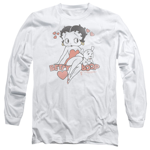 Betty Boop Classic with Pup Long Sleeve T-Shirt