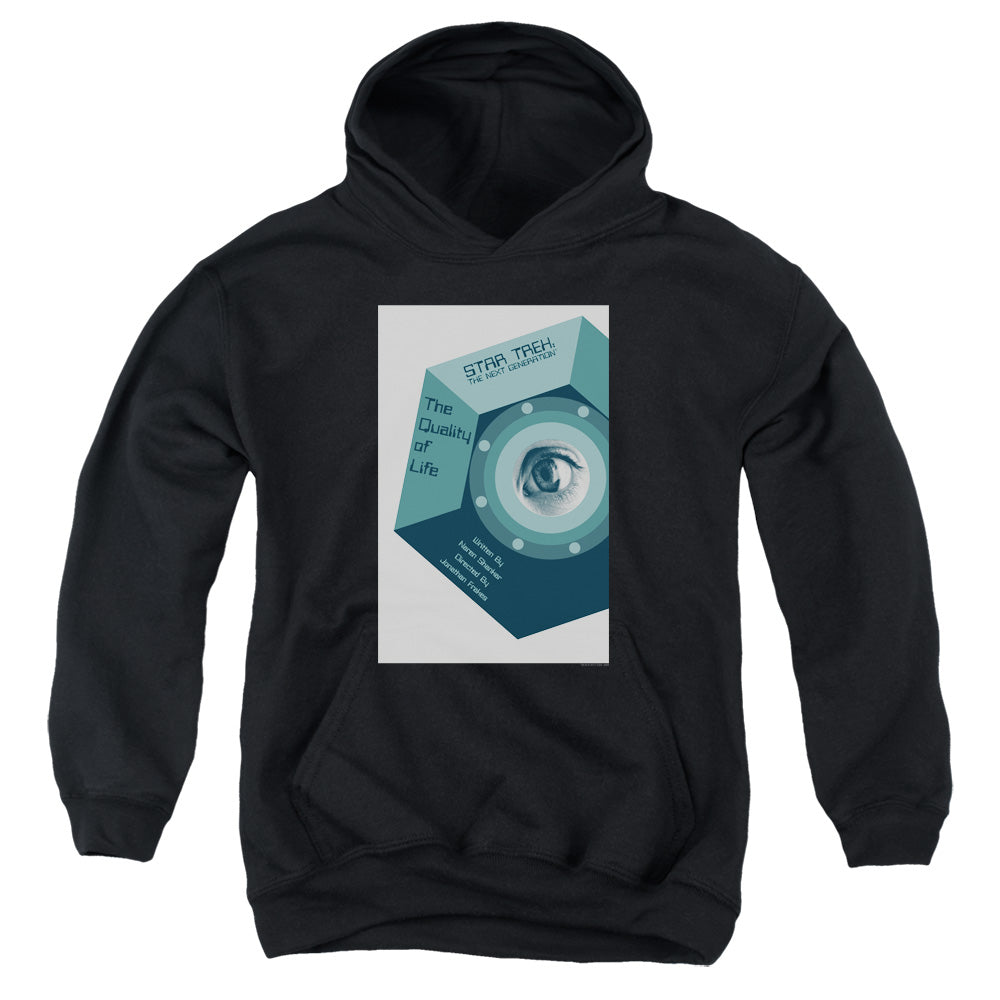 Star Trek The Quality of Life Black Youth Hoodie