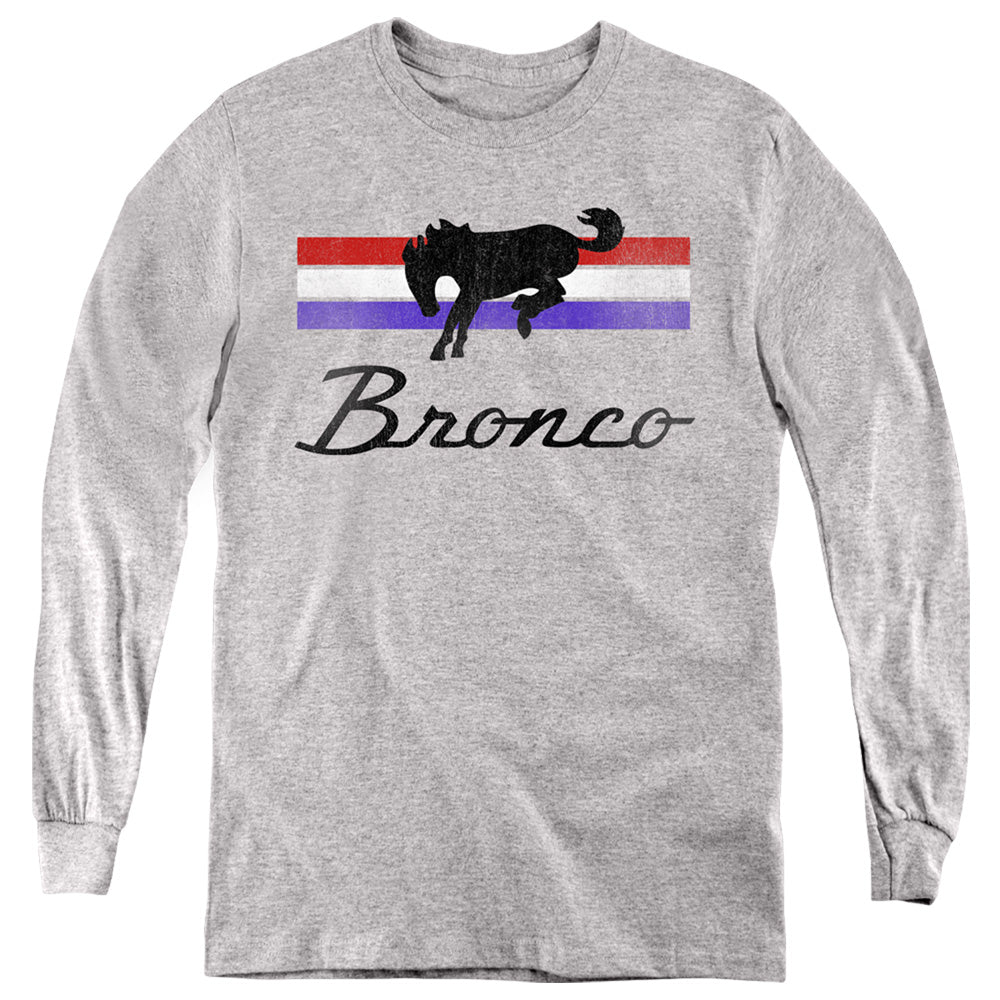 Ford Bronco Stripes Youth Long Sleeve T-Shirt