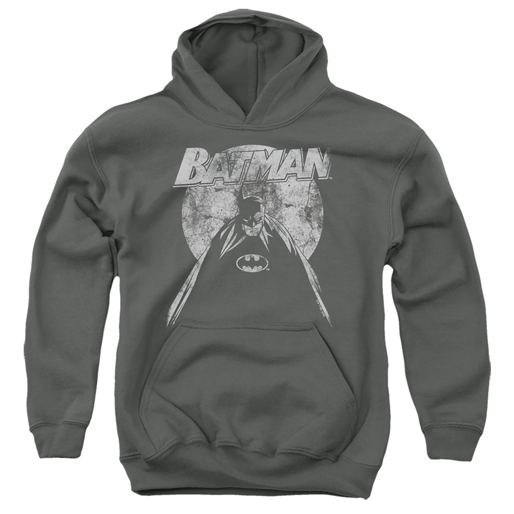 Batman Nightfall on Charcoal Youth Hoodie