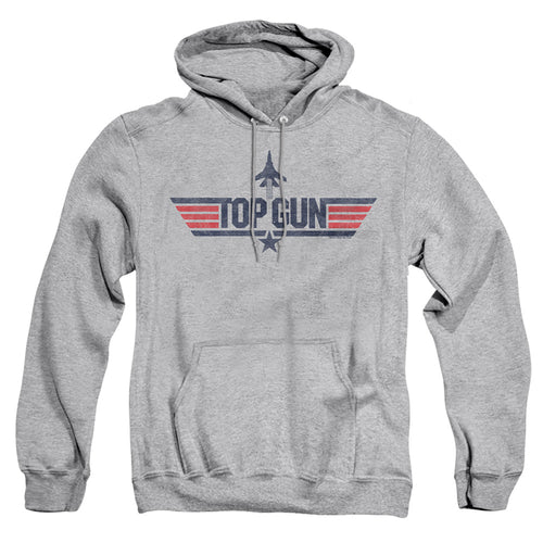 Top Gun Logo Grey Pullover Hoodie