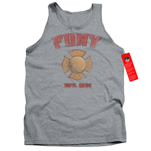 New York City Fdny Vintage Badge Tank Top