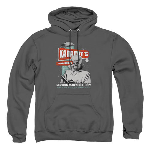 The Twilight Zone To Serve Man Kanamit's Drive-In Diner Pullover Hoodie