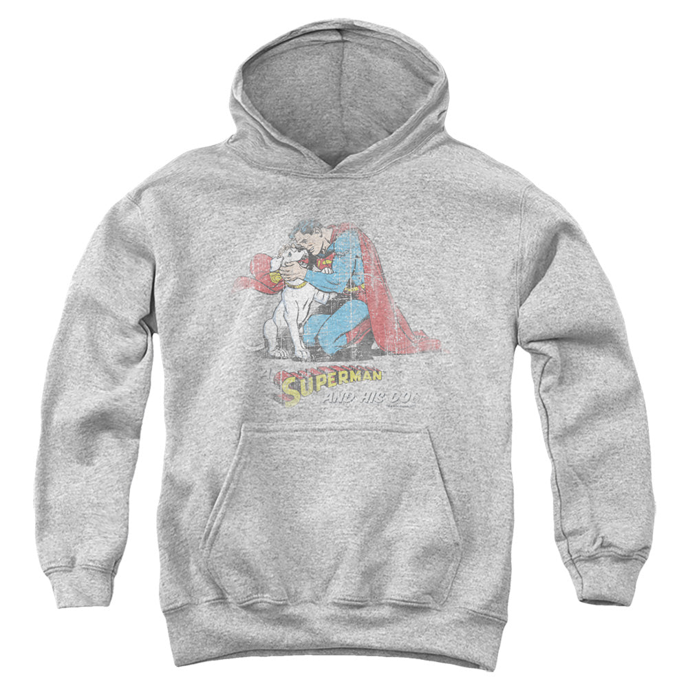 Superman And His Dog Youth Hoodie