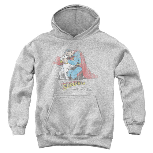 Superman And His Dog Youth Hoodie