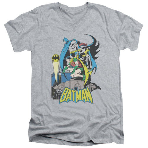 Batman Heroic Trio V-Neck T-Shirt