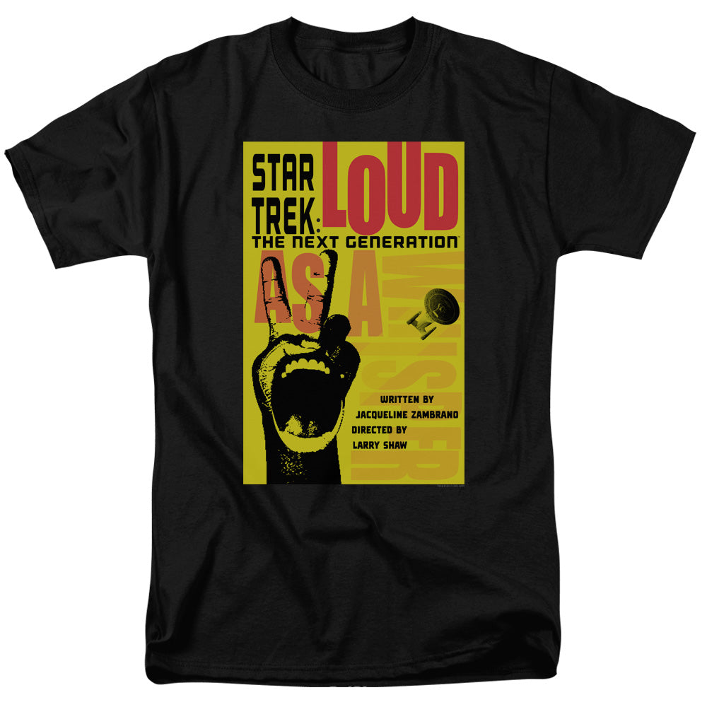 Star Trek Loud as a Whisper Black T-Shirt