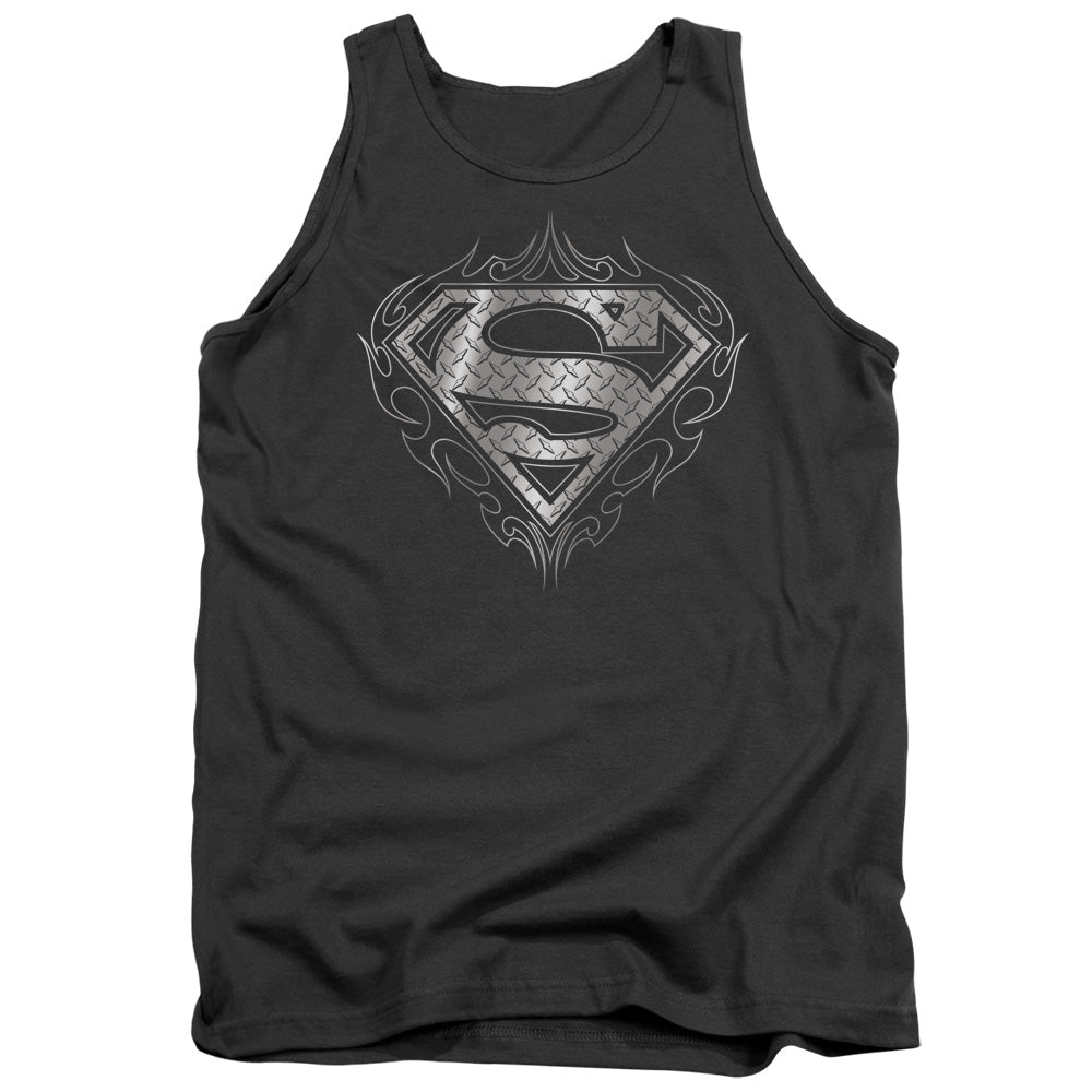 Superman Tribal Steel Logo Tank Top
