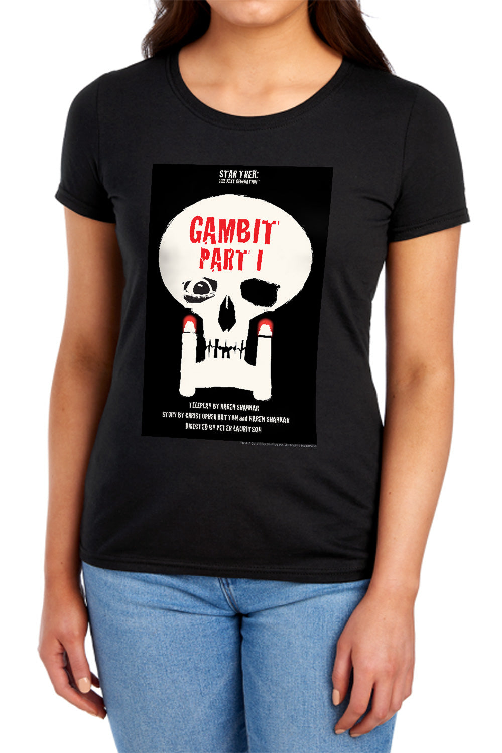 Star Trek Gambit Part I Black Womens T-Shirt