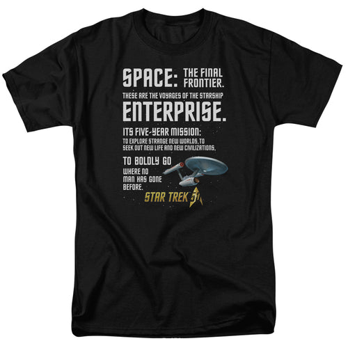 Star Trek The Final Frontier Monologue T-Shirt