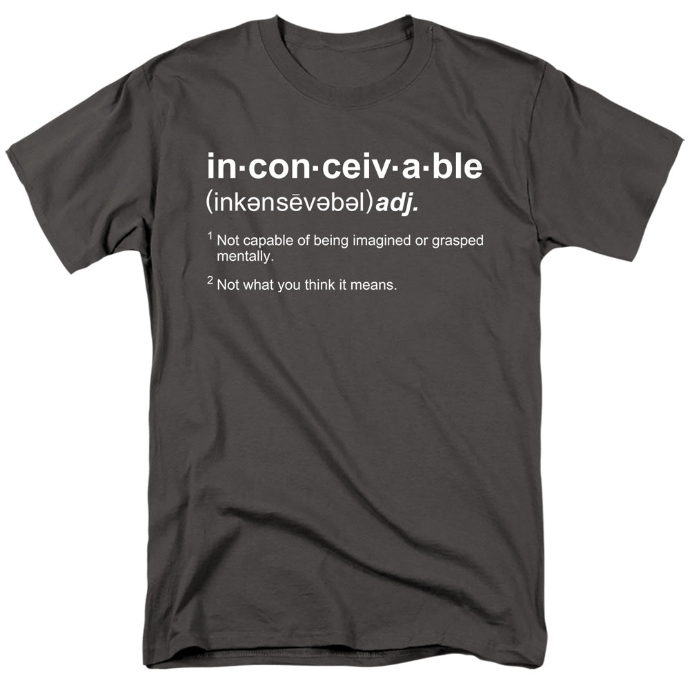 The Princess Bride Definition Charcoal T-Shirt