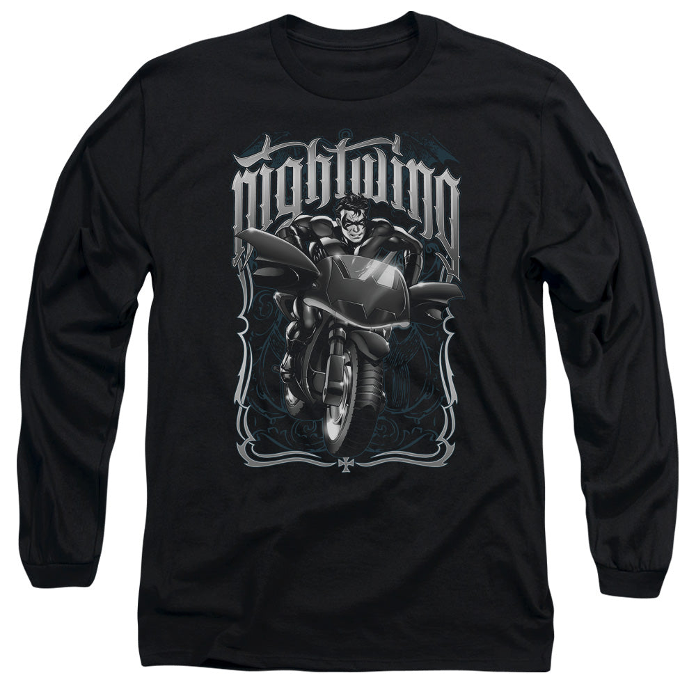 Batman Nightwing Biker Long Sleeve T-Shirt