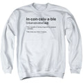 The Princess Bride Definition White Crewneck Sweatshirt