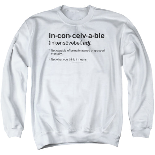 The Princess Bride Definition White Crewneck Sweatshirt