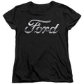 Ford Chrome Ford Logo Womens T-Shirt
